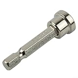 Magnetisches Schraubendreher-Bit-Set für Gipskarton- und Trockenbauschrauben, PH2-Sechskantschaft, 6,35 mm mit Tiefenbegrenzungskragen, Chrom, 25 mm/50 mm