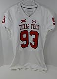 2018 Texas Tech Raiders John Scott III #93 Game Issued White Jersey 48 793 - Game Used NHL Jerseys