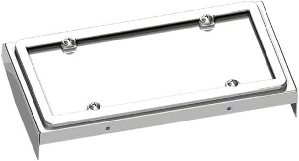 Replacement for Freightliner Cascadia 113 Year 2009 Stainless Steel Single License Plate Holder by Technical Precision