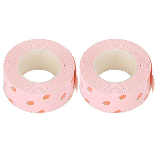 Label Tape,2 Packs Label Maker Tape Print Label Tape for KINGJIM TEPRA LR5C Label Maker Refill Labeler Printer Labels Stickers Thermal Paper Office Supplies (EQT042)