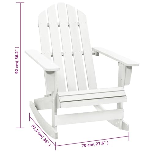 Chaise à bascule de jardin confortable avec dossier ergonomique - 3