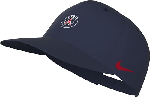 Nike PSG Headwear PSG U NK DF Club Cap Us CB L, Midnight Navy/University Red, FN4886-410, M/L