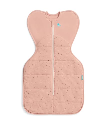 Image of Love to Dream Warm Swaddle UP 2.5 TOG Baby Sleep Sack for Autumn & Winter | Arms Up Position for Self-Soothing, Calms Startle Reflex | Medium 13–19 lbs, Rose