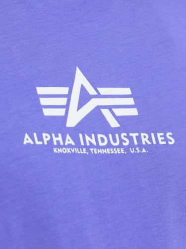 ALPHA INDUSTRIES Herren Basic T Ml T-Shirt, Lila (Electric Violet), S – Ansicht 5