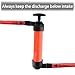 Car Siphon Transfer Pump Kit, 200cc Siphon Hand Pump Kit Fluid Fuel Extractor Suction Tool, Multi-Purpose Manual Oil Pump Fuel Liquid Transfer Pump for Oil Gasoline Water Liquids and Air