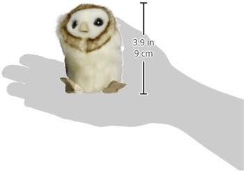 Folkmanis Mini Barn Owl Finger Puppet Cream, Brown, 1 EA