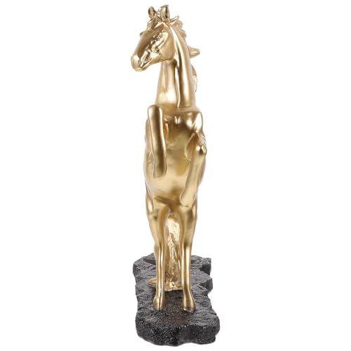 Statue de cheval dorée durable qui ne se décolore pas au soleil - 2