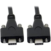 USB 3.1 Type-C Dual M2 Screws Locking to Locking USB-C 10Gbps Data Cable Panel Mount Type 200cm