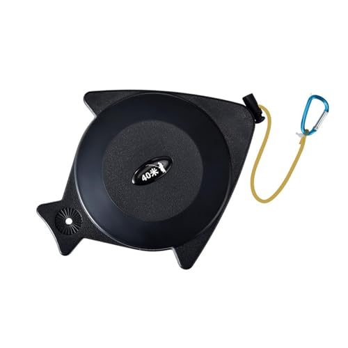 Oshhni 紛失防止釣り竿伸縮ロープロッド保護ツール簡単セットアップデバイス長い伸縮式安全ロープ, 40メートル