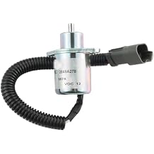 Fuel Shutoff Solenoid 185206450 419-7640 Compatible with Caterpillar Skid Steer Loaders 216 216B 216B2 216B3 226 226B Compatible with Perkins Compact Diesel Engines 402D 403C 403D