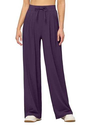 Pantalon extensible femme fini la taille serrée au bureau avec la coupe large