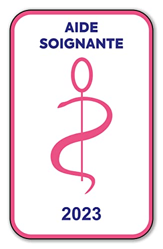 SIGNAL SAFETY Autocollant Sticker - Vignette Caducée 2023 pour Pare Brise en Vitrophanie - V6 Aide Soignante Cover
