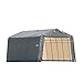 ShelterLogic 13x28x10 Peak Style Shelter, Grey Cover