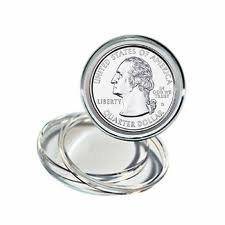 25 Air-Tite Direct Fit 'A24' Coin Holders for QUARTERS miniatura 1