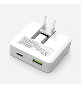 SUCCUL 極薄 20W 超小型 折り畳み USB タイプc 急速充電器 PD 充電器 Power Delivery 3.0 iPhone用(ホワイト)