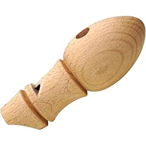 Crovakeu 1-Piece Wooden Bird Call Whistle, Early Educational Musical Toy for Children's Finger Flexibility & Hearing Development, Handheld Wood Bird Whistle
