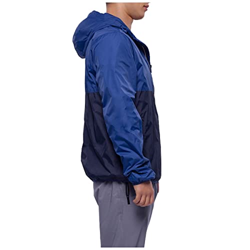 Rokka&Rolla Men's Lightweight Packable Windbreaker Water-Resistant Weatherproof Jacket2