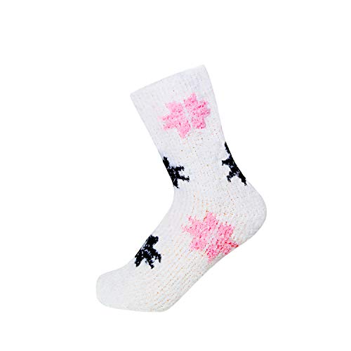 Image of Women's Fuzzy Plush Soft Slipper Socks, Fluffy Winter Holiday Cozy Value Pack Socks