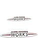 YXHMRFR 3D Voiture Sticker Décoration, pour Mini Cooper S Countryman John Cooper Works R61 R60 R56 R50 F56 F55 ABS Emblème de grillades de Voiture avec Car Trunk Voiture Style Accessoires Décoratifs