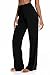 UMIPUBO Pantaloni Yoga da Donna Cotone Flare Pantaloni Sportivi Alta Vita Elastica con Cordino Comodo Lunghi a Zampa Yoga Pilates Pants Danza Fitness Palestra Allenamento (Nero 2, M)