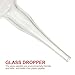 Healifty 10pcs 30ml Glass Liquid Droppers with White Bulb, Laboratory Glass Transfer Pipettes for Precise Fluid Handling and Liquid Transfer in Scientific and Industrial Use