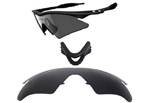 Image of Galaxy Replacement Lenses + Nose Pad For Oakley M Frame Heater Black Color