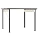 Outsunny Gazebo Pergola da Giardino 2.95x2.95m con Tenda Retrattile, Gazebo a Pergola da Esterno con Struttura in Alluminio, Bianco Crema
