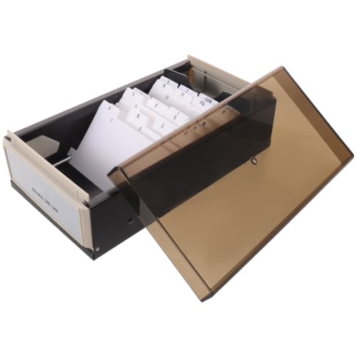 Archivador tarjetas de visita gran capacidad caja portatarjetas de escritorio Hemobllo