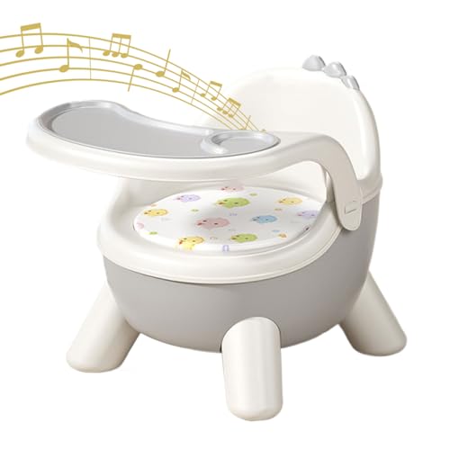 Baby Hochstuhl - Kinderhochstuhl Mit Soundfunktion - Mit 2 Abnehmbaren Tabletts Und Ergonomischem Sitz Für Zuhause Draussen Kita Spielen Picknick