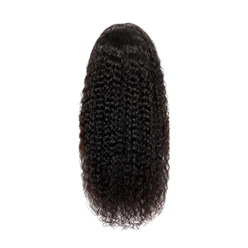 Perruque lace front 13x4 HD frange vagues d'eau cheveux humains 38 pouces 250% densité