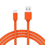 Replacement Flip 4 Charging Cable Micro USB Fast Charger Flat Power Cord Compatible with JBL Bluetooth Speaker Flip 3 4 GO Xtreme Charge 2+ Charge 3 Pulse 2 3 Clip 2 Micro II Micro Trip Speaker-Orange