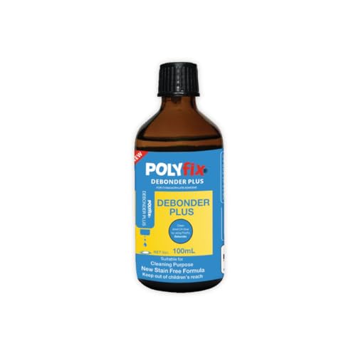 Polyfix Debonder Plus for Cleaning For Removing Dried Cyanoacrylate Adhesive from any surface or Clothes,Wooden Substances, Leather Surfaces, Metals etc, Non-Whitening. 100ml