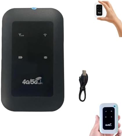 All-Network Portable Wifi, Power On And Use Free For Life, Wireless Routers Mobile Network Hotspot, Pocket Wi-Fi Wireless For Travel, Public Computer, Business (Black)