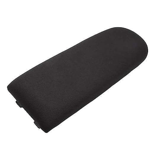 KASturbo Armlehnendeckel Mittelkonsole Abdeckung Kappe kompatibel mit Jetta Bora Golf MK4 Polo 6R 9N Skoda Octavia Passat B5 Schwarzes Stoff