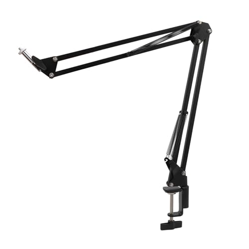 Support de Bureau Flexible pour Caméra Aérienne, Pince de Table avec Tête Filetée 1/4 pour DSLR, Webcam, Microphone