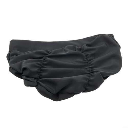 Gorro de natación ligero con excelente elasticidad, ideal para largas horas de diversión en la piscina o en la playa (negro)