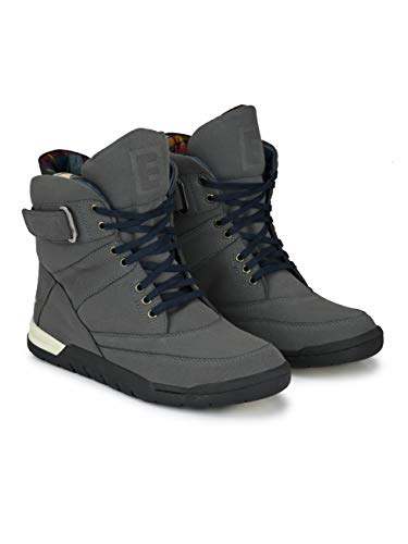 Image of Eego Italy Men's Premium High Top Boots (NR-6-GREY-10)