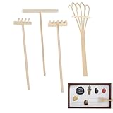 Mini Zen Sand Rakes, 4 Pack Zen Garden Accessories Tools DIY Sand Stamp Rakes...