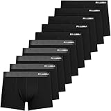 Fullluwaa Boxer Uomo 10 Pezzi – 95% Cotone, Elasticità, Taglia M-4XL, Lavorazione Squisita & Tessuto Morbido
