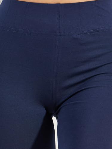 Styli Women 7008232622 Solid Basic Cycling Shorts XL - Navy Blue