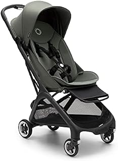 Bugaboo Butterfly Ultra Compact Travel Stroller, Small & Lightweight, Easy 1-Second Fold, Ergonomic and Extra Spacious City Pushchair from Baby to Toddler, Comfortable Steering, Black/Forest Green