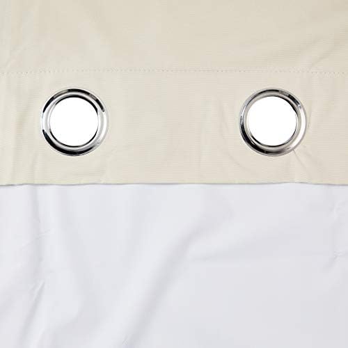 Amazon Basics Room Darkening Blackout Window Curtains with Grommets - 42" x 63", Beige, 2 Panels