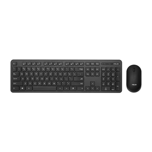 ASUS Kabellose Tastatur und Maus Set CW100 Schwarz Copilot+