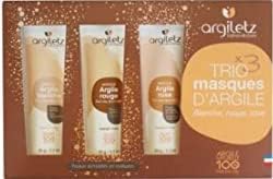 ARGILETZ Trio masques d'argile - Pour peaux normales ou grasses - 165 g