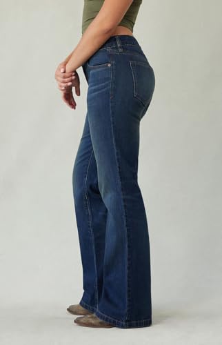 PacSun Women's Jade Low Rise Bootcut Jeans Dark Blue Tint2