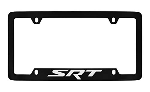 License Frame Inc. Dodge Srt License Plate Frame (4 Hole, Black/Bottom) #TOP2