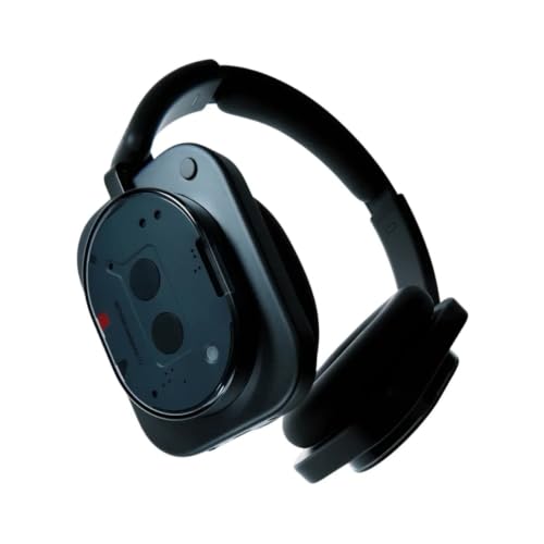 Image of Nothing Headphone (1) Hybrid Active Noise Cancelling Headphones, Wireless Over-Ear Headphones with 6 Mics, 80Hrs Playtime, Hi-Res Audio, KEF-Tuned, Spatial Sound, Comfort Fit & Fast Charging Black