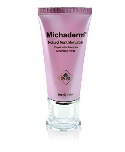Michaderm facial Fragrance-free Natural Night Cream, Tightens Pores, Reduces Hyperpigmentation, Deep Hydration, plant nutrient concentrate, reduces fine lines, Paraben Free, 50g 1.8oz