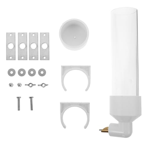 SHINEOFI Dispensador de Agua Automático para Pájaros Grande y Transparente Accesorio para Jaulas de Periquitos Contenedor de Agua para Mascotas Adecuado para Alimentar Aves Domésticas