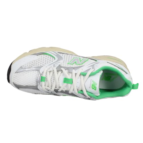 New Balance New Balance Men's 530 Shoes, White/Palm Leaf, Size 8